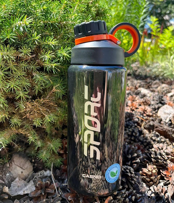 Пляшка для води CASNO 800 мл KXN-1235 Чорна Каменское - изображение 7