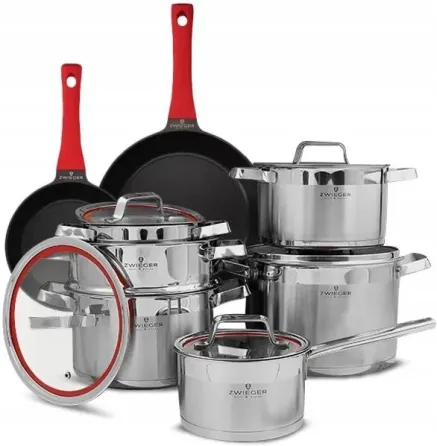 Zwieger Klassiker Комплект Garnków 11el. + Сковорідки Obsidian 24/28cm (ZWKK3) Киев