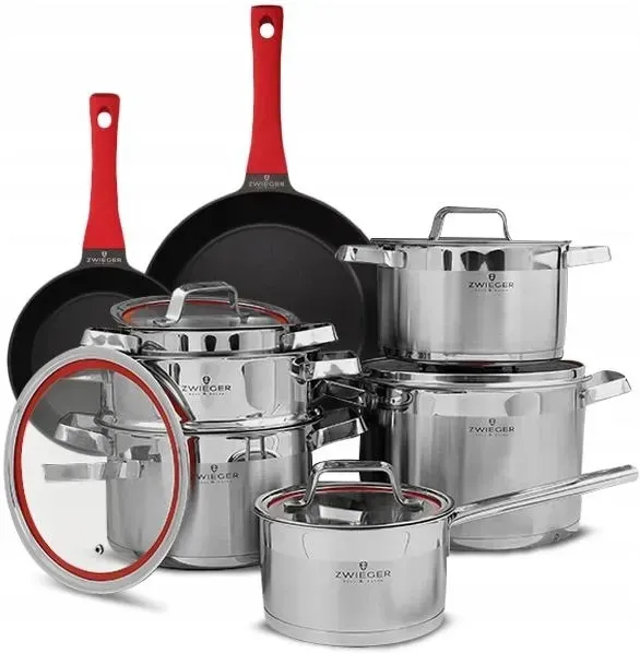 Zwieger Klassiker Комплект Garnków 11el. + Сковорідки Obsidian 24/28cm (ZWKK3) Киев - изображение 1