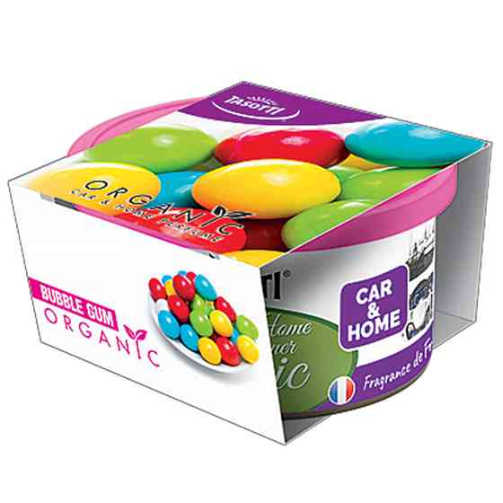 Ароматизатор для авто консерва "Organic" Bubble Gum (Жувальна гумка) 42г Tasotti Київ
