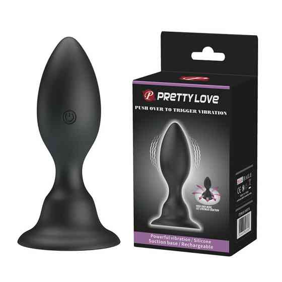 Анальная пробка - Pretty Love Push Over To Trigger Vibration Black Sex Aura Киев
