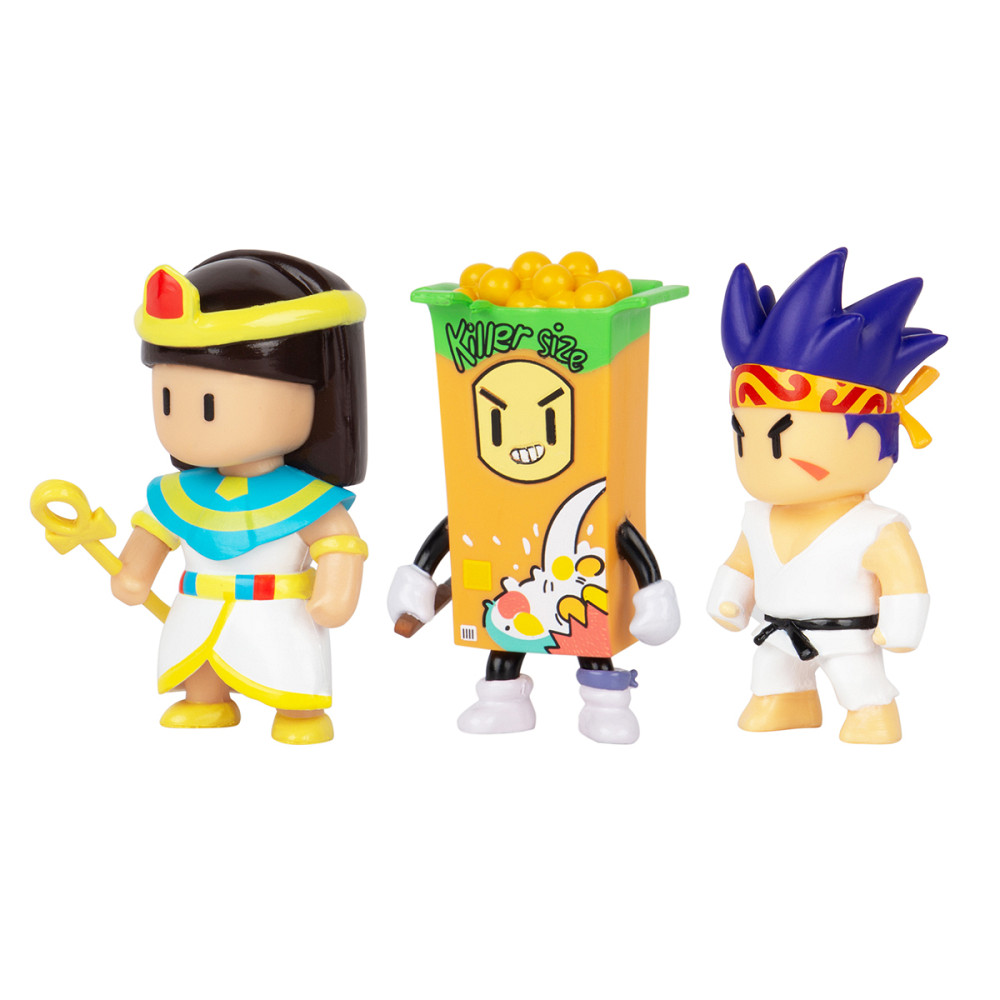 Набір колекц. фігурок Stumble Guys - Сенсей Фаєрфіст, Клеопатра, Кілер Дніпро - фото 2