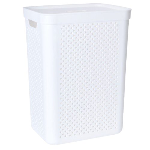 Кошик для білизни 45л білий Simple Алеана Житомир - фото 1