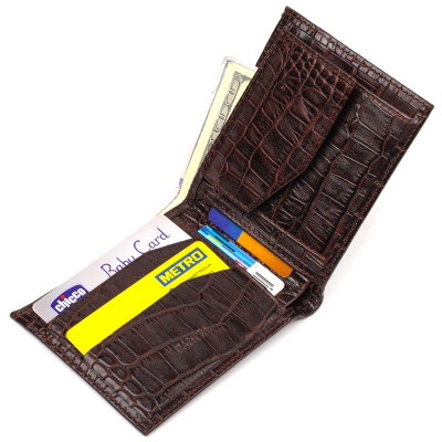 Портмоне Canpellini Из натуральной кожи Коричневое (21777) Винница - изображение 5