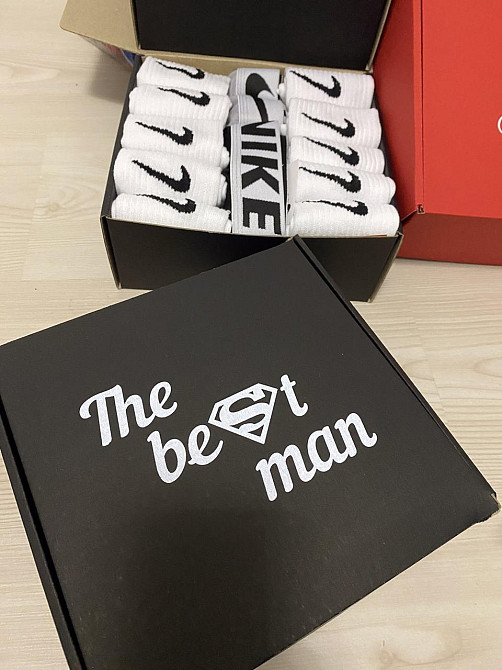 АКЦІЯ носки та труси🎁 Подарунковий набір Nike (12 пар носків + 2 боксери) Київ - фото 6
