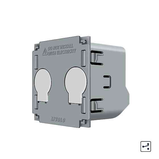 LIVOLO Сенсорний вимикач LIVOLO, 2-сенсорний, прохідний / перехресний, 5А 230В, без нейтралі (V Коломия