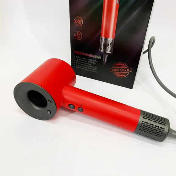 Фен професійний VGR V-445 (3 рівні обдування, 4 рівні температури) 1600W Червоний Вінниця