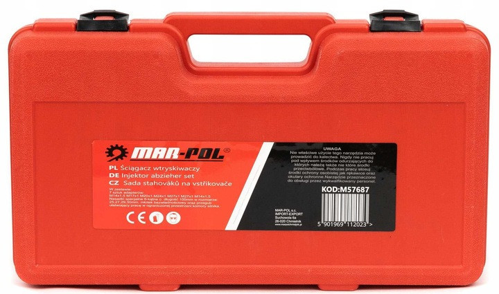 Съемник инерционный для снятия дизельных форсунок в кейсе Mar-Pol (M57687) Нововолынск - изображение 9