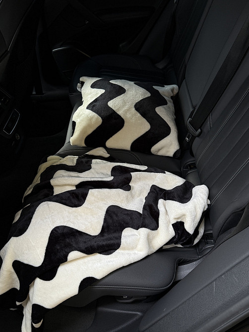 Ecotton Комплект Ecotton For Pets дорожня подушка для домашніх тварин Zig-zag чорно-білий Коломия - фото 2