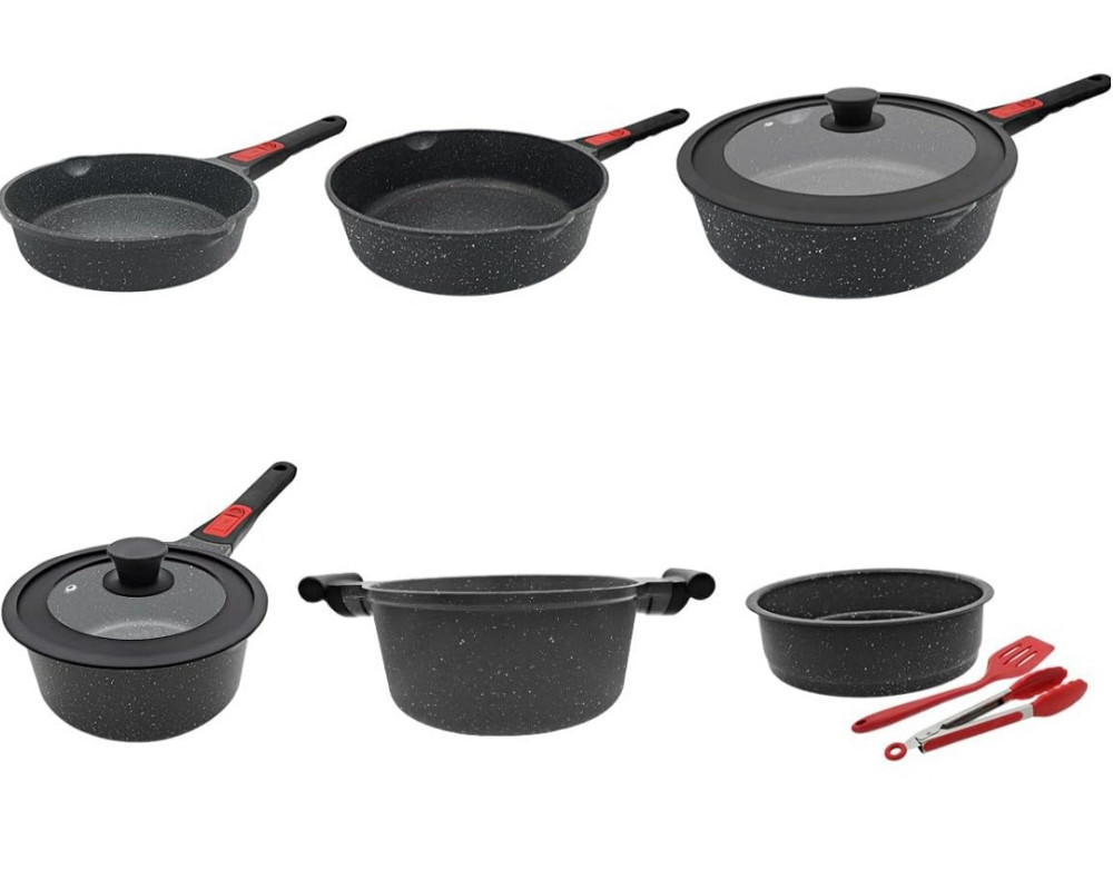 Набір з 5 каструль і сковорідок з антипригарним покриттям Луцьк - фото 3