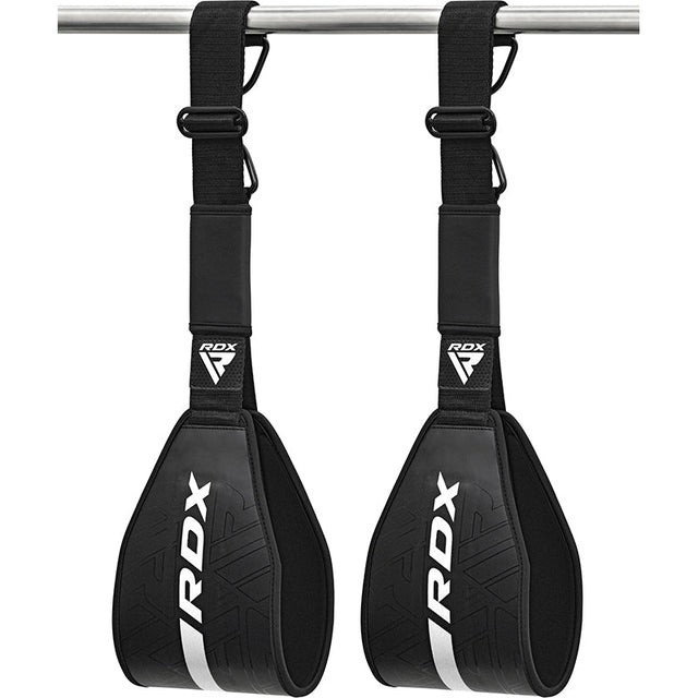 Петлі підвісні (петлі Береша) RDX F6 KARA Gym Workout Abs Straps Black/White Каменское - изображение 1