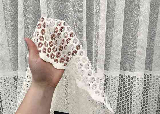 Тюль VR-Textil 2021т Жаккард Кремовый 400х270 см (42-1086) Киев