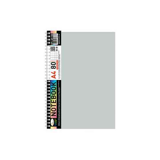 Блокнот А4 АП-1502(Grey) 80 листов, пружина сбоку Винница