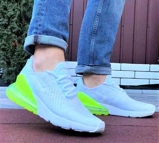 Кросівки Nike 270 Чоловічі Білі з Амортизацією Жовті Найк (розміри: 45) Дніпро