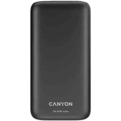 Батарея универсальная Canyon PB-301 30000mAh PD/20W, QC/3.0 (CNE-CPB301B) Винница