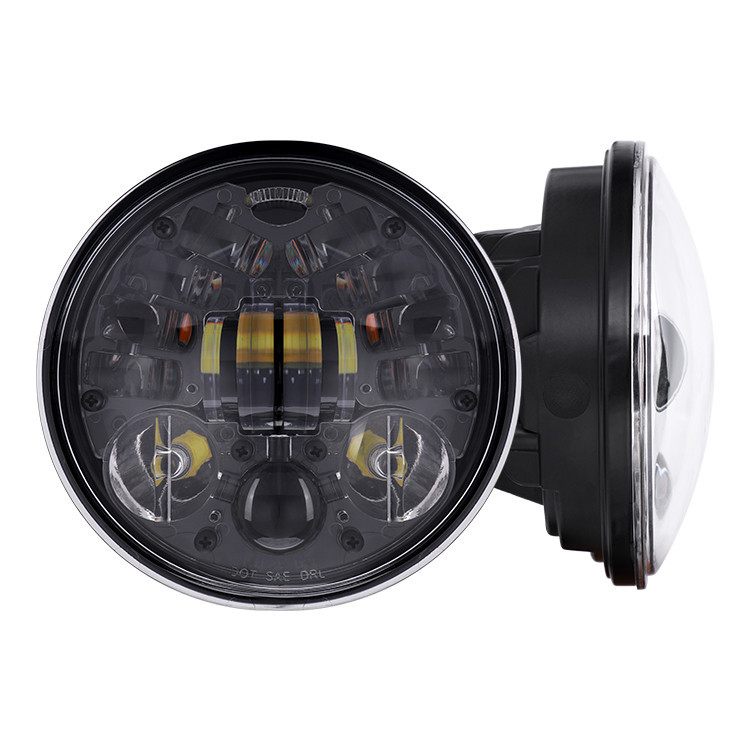 Фара головного света LED 40W (ближний + далекий + DRL) 5.75 дюйма (14.3 х 14.3 х 7.4 см) Мукачево - изображение 4