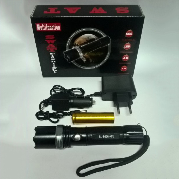 Мощный фонарь для дома топ-фонарик Bailong 8626, Мощный фонарь для рыбалки Светодиодный с зумом GC-93 Львов - изображение 13