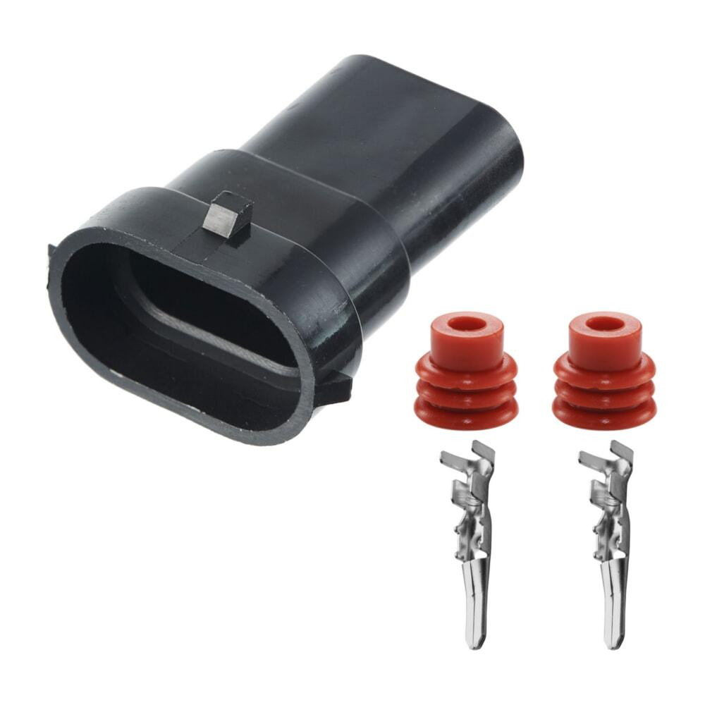 Роз'єм конектор 2-кон., Автолампа (Папа) Н8, Н, Н27 Угл, APTIV (Delphi) Універсальна, Toyota, Багато марок Київ - фото 1