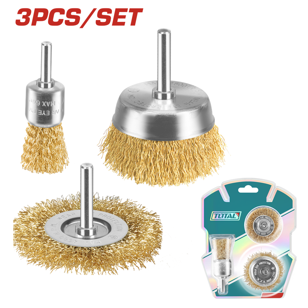 Набір щіток крацовок TOTAL TAC310031 (7090265) Київ - фото 1