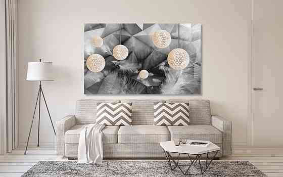 Картина полотно у вітальню / спальню   Абстракція     MLP_260 ( 60х30см ) Київ