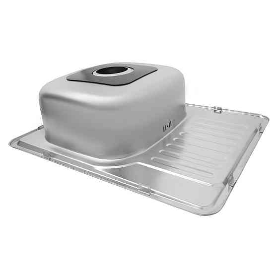 Кухонная мойка с нержавеющей стали Kroner KRP Satin - 63х50 (0.8 мм) Киев