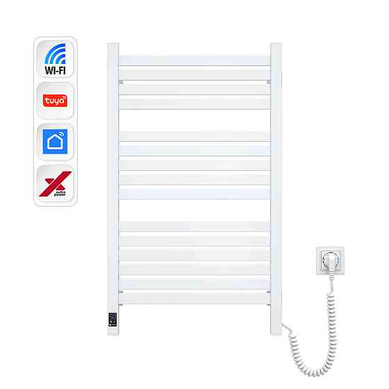 Електрична сушарка для рушників NAVIN Авангард X 480х800 Sensor з WI-FI правобічна, біла Київ