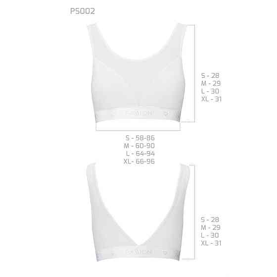 Топ з прозорою вставкою Passion PS002 TOP XL, white Sex Aura Київ