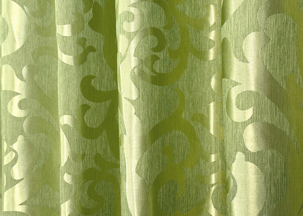 Комплект готових штор VR-Textil Жакард Вензель № 297ш Салатовий 150х270 см 2 шт (30-047) Київ - фото 7