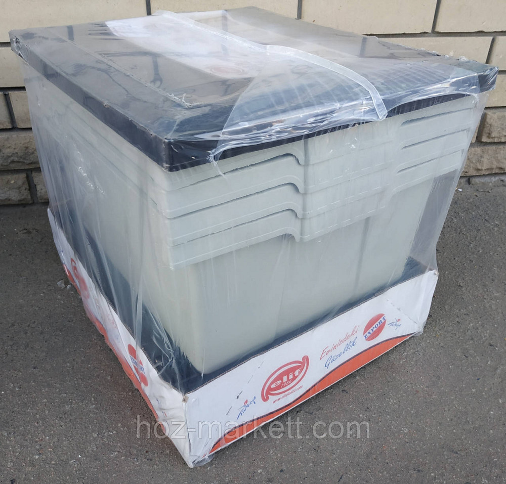 Комод пластиковий тумбочка на 4 ящики з цільними шухлядами чорно-сірий Туреччина Харків - фото 5