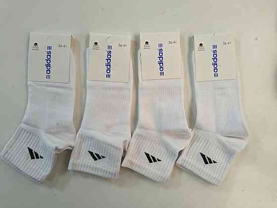 Набір якісних чоловічих шкарпеток середньої висоти бавовна 3 штук Адідас ADS3 Київ
