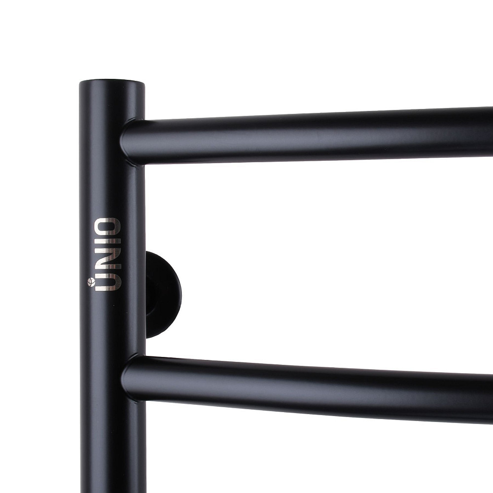 Рушникосушарка UNIO LD W 700-500-7 BLK Драбинка Дуга вода чорна Киев - изображение 4