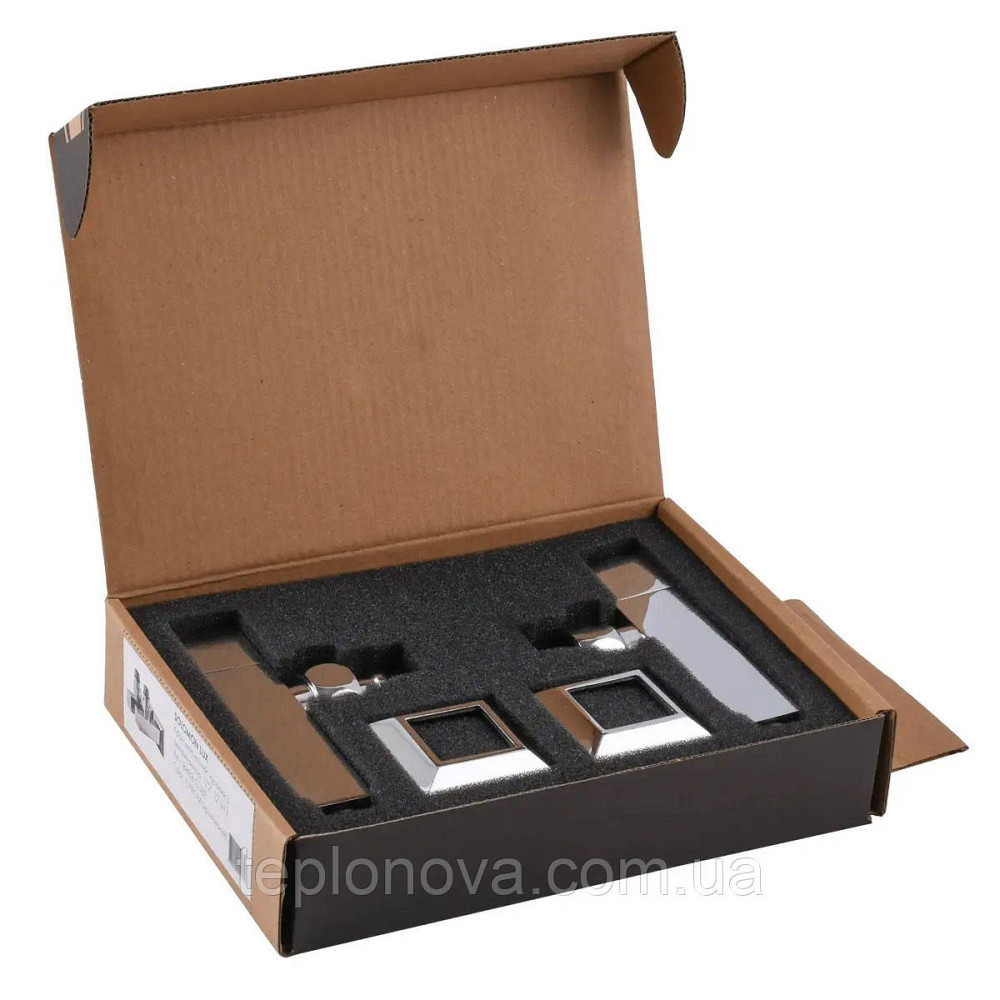 Кутовий кран подовжений Solomon CUBE CHROM 1/2"х1/2", 2 шт. Чернівці - фото 7