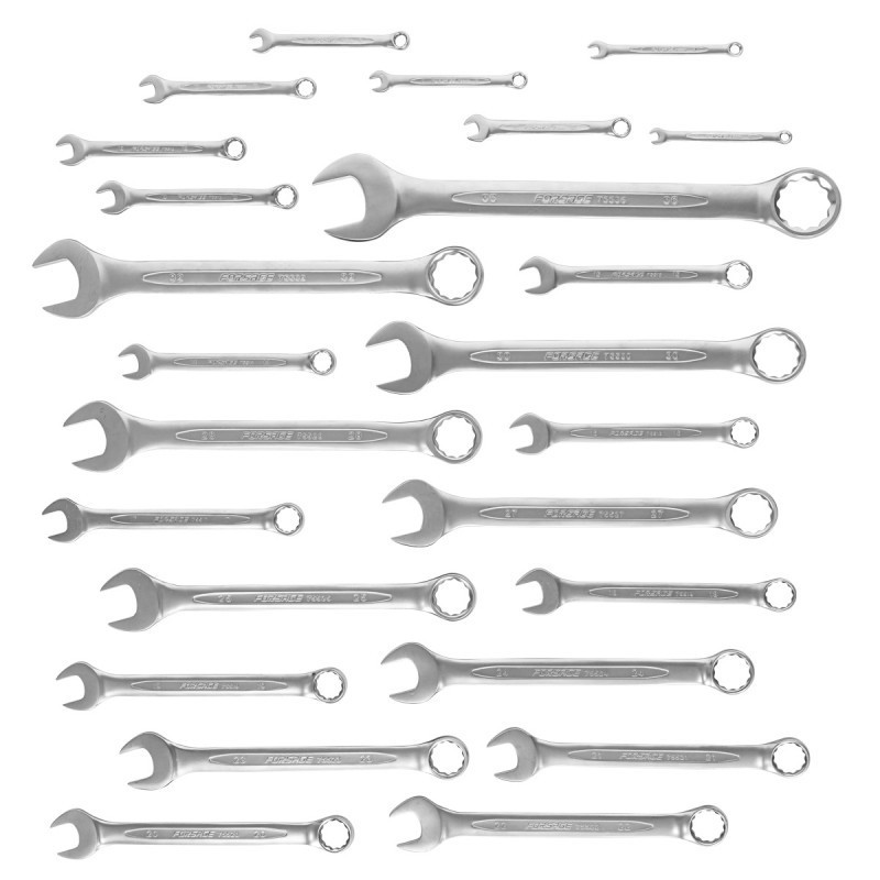 НЕМАЄ В НАЯВНОСТІ Набір ключів комбінованих 26пр. (6-25, 27, 28, 30, 32, 36мм) на полотні Forsage F-5261P36 Одеса - фото 9