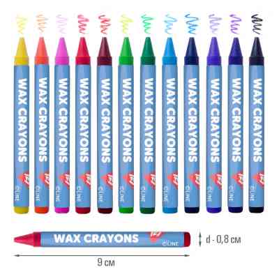 Олівці кольорові Yes Line Friends воскові 12 шт (590141) Вінниця