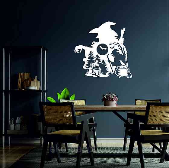 Декоративное настенное Панно «Хеллоуин», Декор на стену 50*50 см, Белый Киев