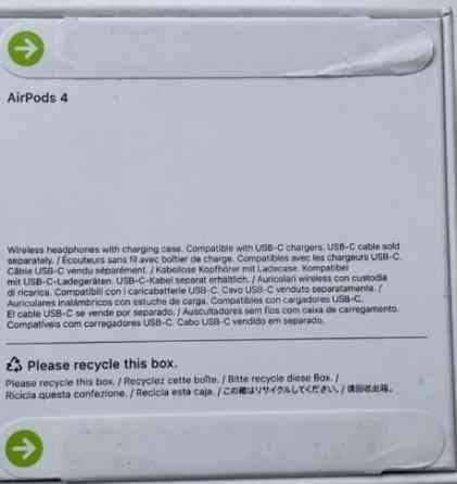 AirPods 4 (MX63ZM/A) — новые, упакованные, оригинал Apple. Харьков