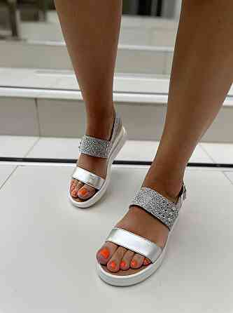 Kentro Босоніжки жіночі KENTO 3127 срібні (літо, шкіра натуральна) (925) Коломыя