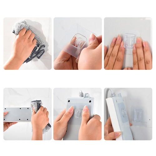 Прозорі настінні крючки-невидимки, 5 шт Київ - фото 12