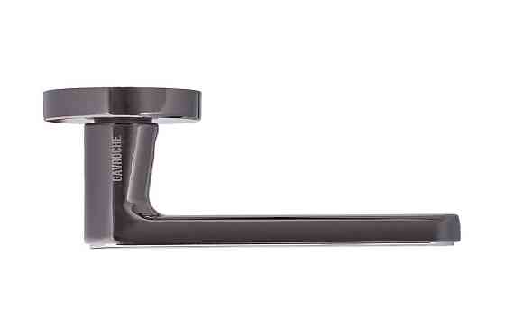 Ручки дверні Gavroche BARIUM  BN/CP чорний нікель з хромовою вставкою Київ