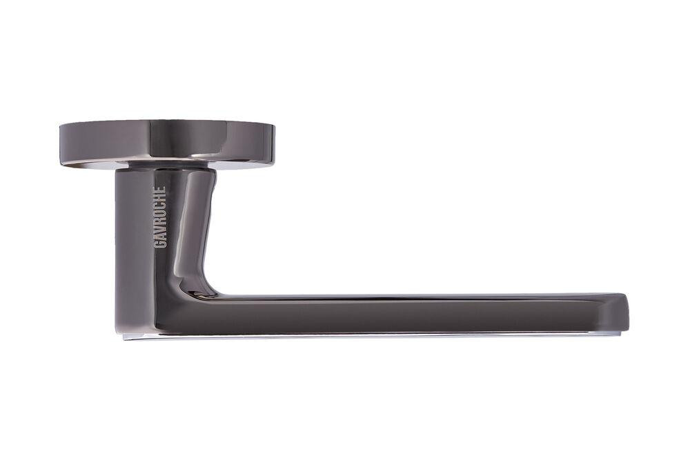 Ручки дверні Gavroche BARIUM  BN/CP чорний нікель з хромовою вставкою Київ - фото 3