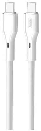 Кабель XO NBQ231B Rock Series Type-C to Type-C - 60W - 1m White (6976052) Киев