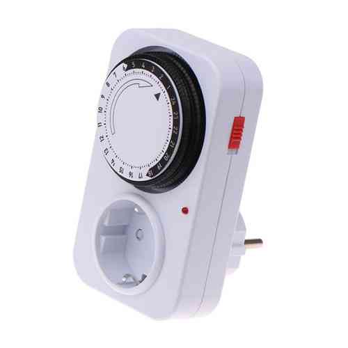Таймер механический в розетку 24 часа, шаг 15 минут, 16А 3.5кВт, FRK-D1 Винница