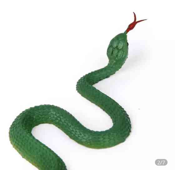 Іграшка змія реалістична 23 см зелений Київ