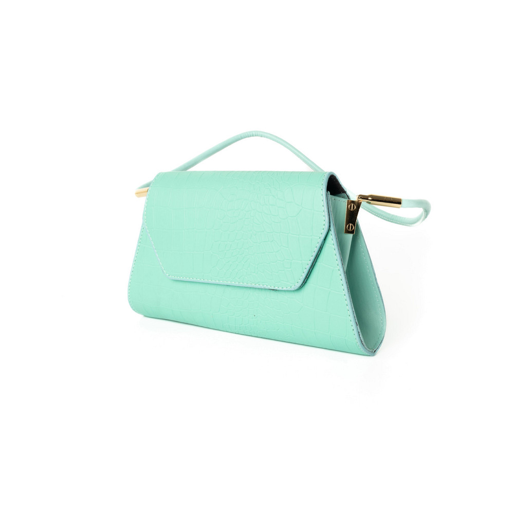 Сумка женская, стильный клатч, маленькая сумочка через плечо, мини сумка из кожзама, Мятная Каменец-Подольский - изображение 2