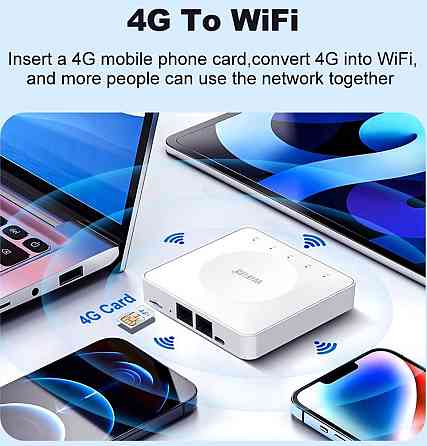 4G Wi-Fi роутер під  SIM карту, 300 Мбіт/с, Type-C живлення. Київ