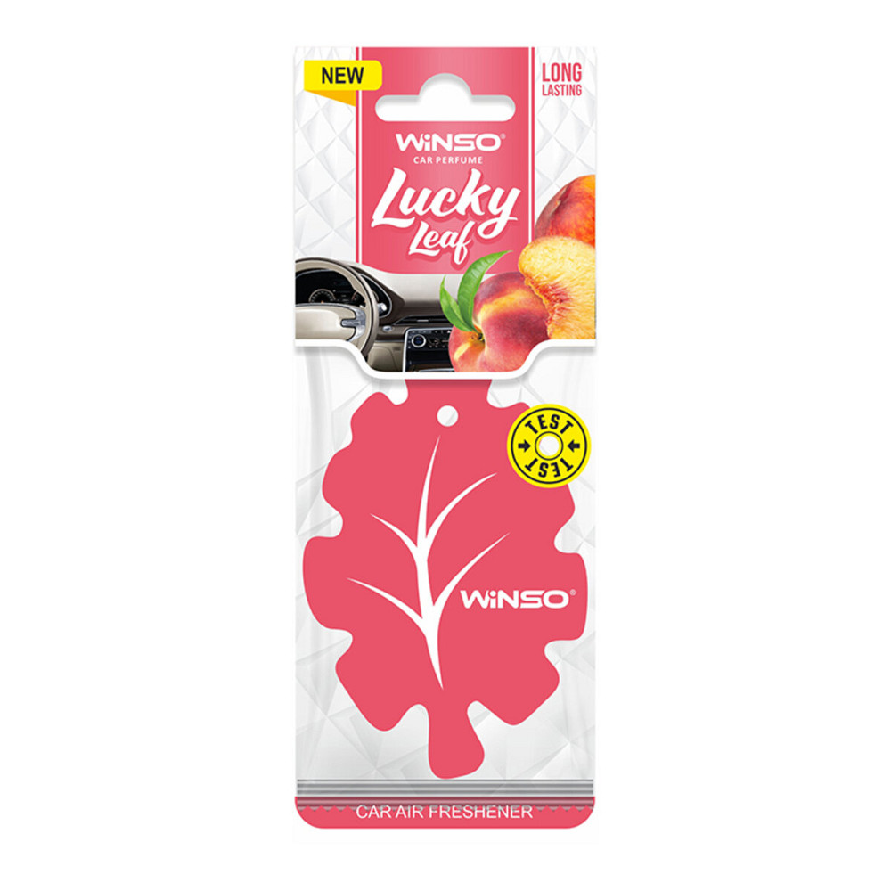 Освіжувач повітря WINSO Lucky Leaf, целюлозний ароматизатор, Peach Київ - фото 1