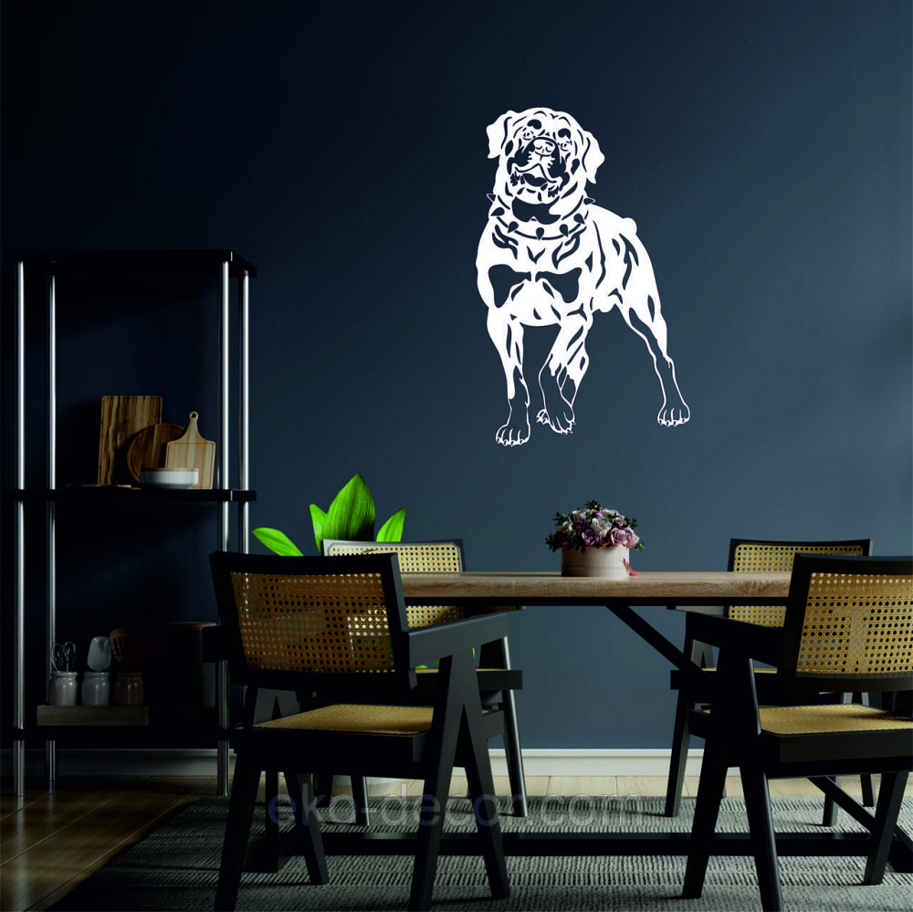 Декоративное настенное Панно «Ротвелер», Декор на стену 70*44 см, Белый Киев - изображение 5