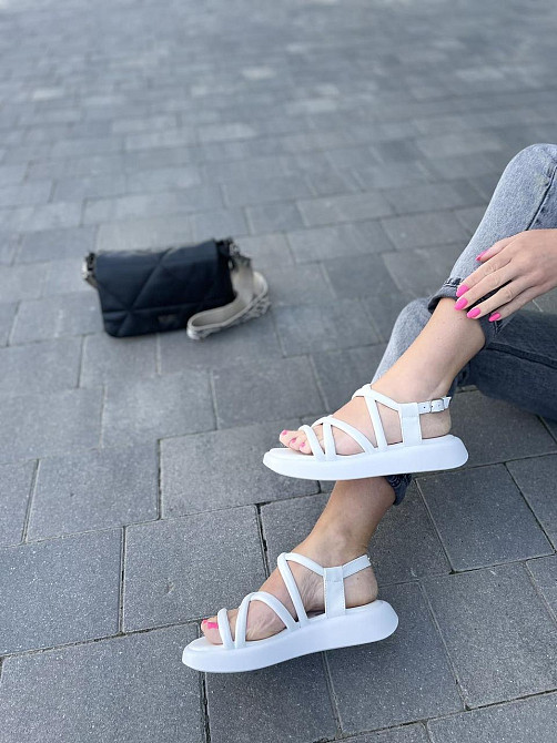 Vistani Босоніжки жіночі Vistani 500 білі (літо, шкіра натуральна) (5270) Коломия - фото 5