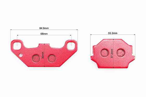 Гальмівні колодки (дискові) KAWASAKI ATV-KXF 250/KSF 250/KEF 300; SUZUKI ATV-LT 230/250/500 к-кт червоні Киев