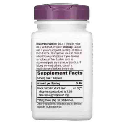 Травы Mason Natural Клопогон, 40 мг, Black Cohosh, Nature's Way, 120 вегетарианских капсул (NWY15353) Винница